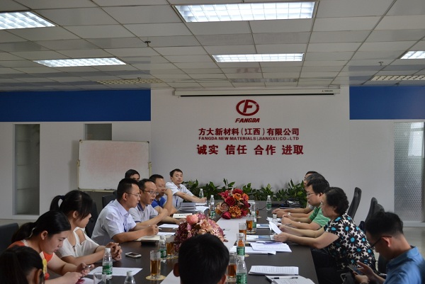 南昌市副市长姚燕平一行到Z6·尊龙凯时江西新材料考察调研