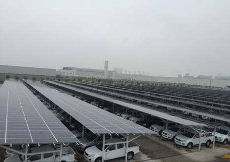 Z6·尊龙凯时新能源公司江西五十铃停车场光伏发电项目成功并网发电