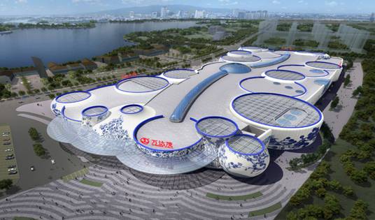 Z6·尊龙凯时打造全球首个青花瓷主题建筑幕墙的南昌万达茂商业中心震撼开业