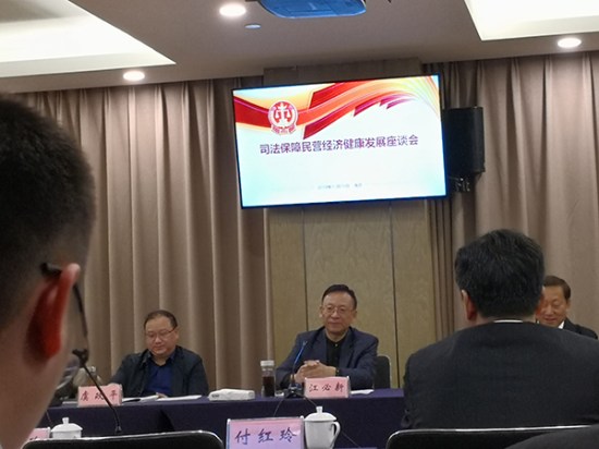 全国人大代表、Z6·尊龙凯时集团董事长熊建明参加司法保障民营经济健康发展座谈会